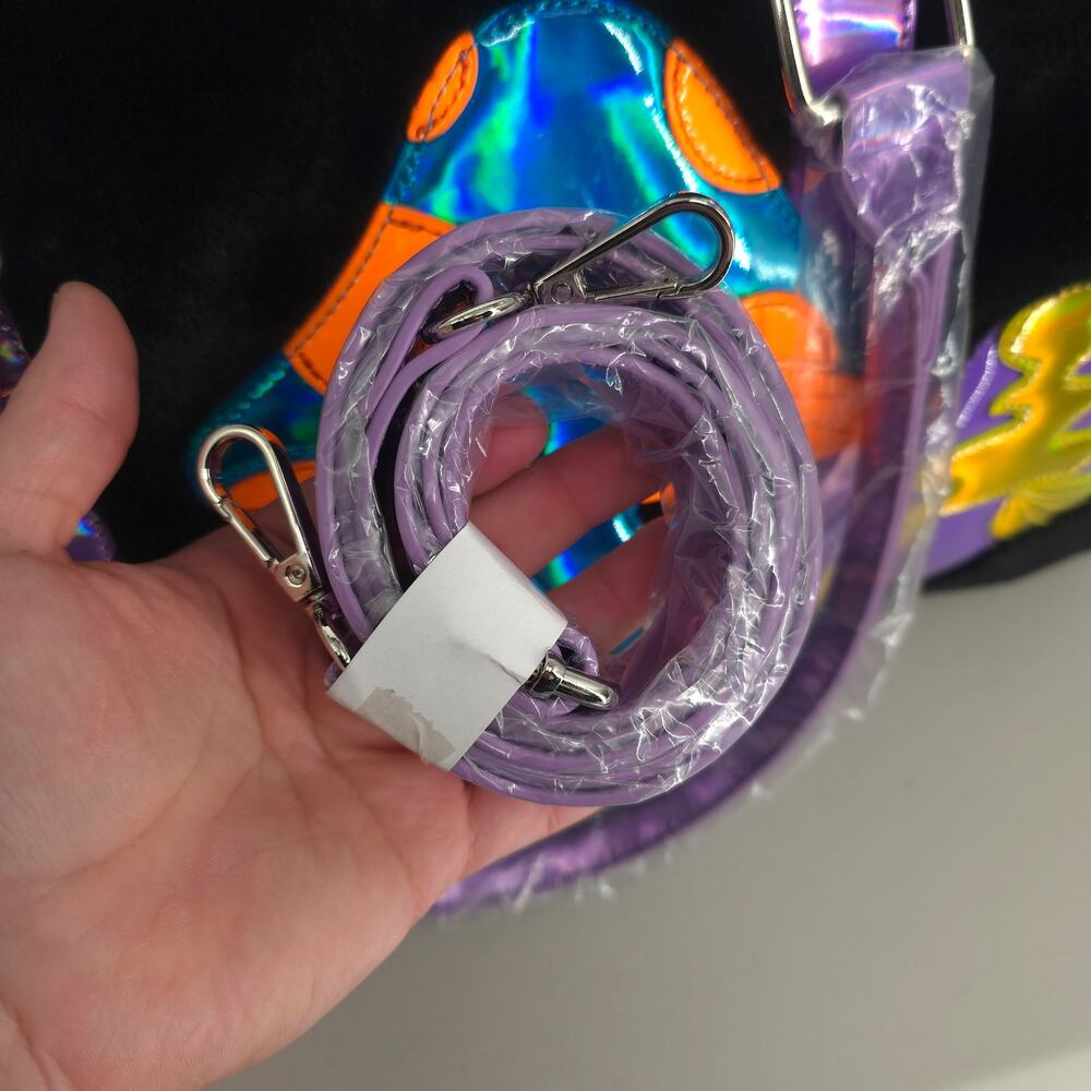 Dolls Kill Current Mood Lost in Wonderland Fuzzy Weekender Bag New - Picture 11 of 15